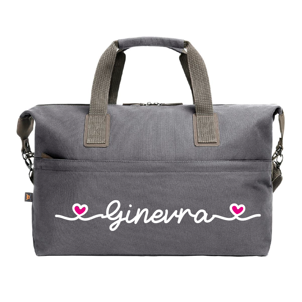 borsone medio in cotone personalizzato con nome - Be Brave Boutique