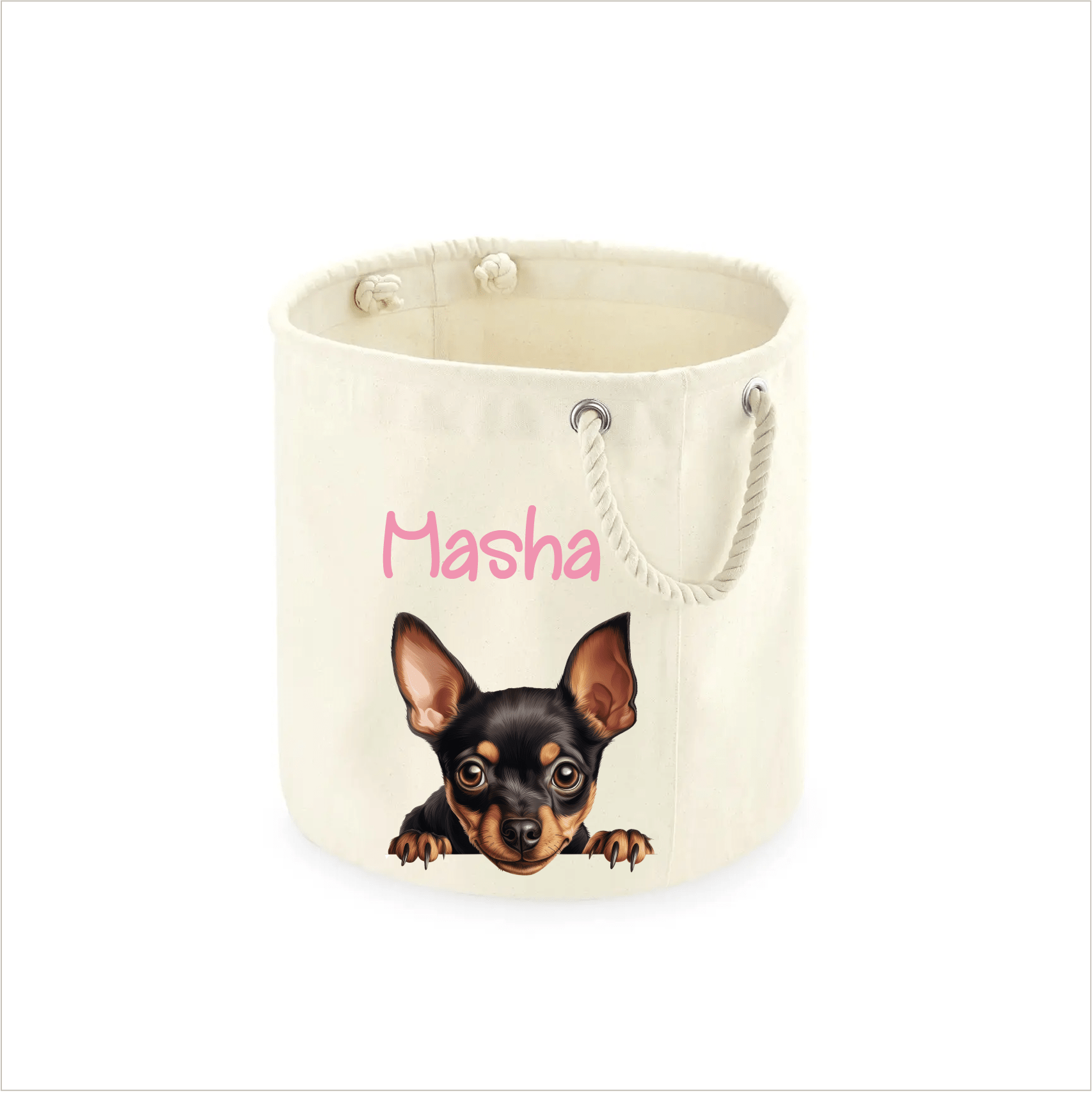 Cesta Porta giochi per Cani Pinscher - Be Brave Boutique