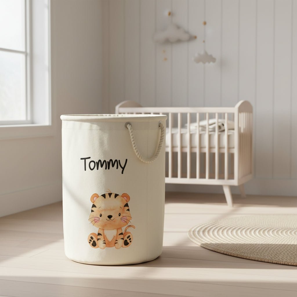 Cesta Porta giochi personalizzabile Tigrotto - Be Brave Boutique