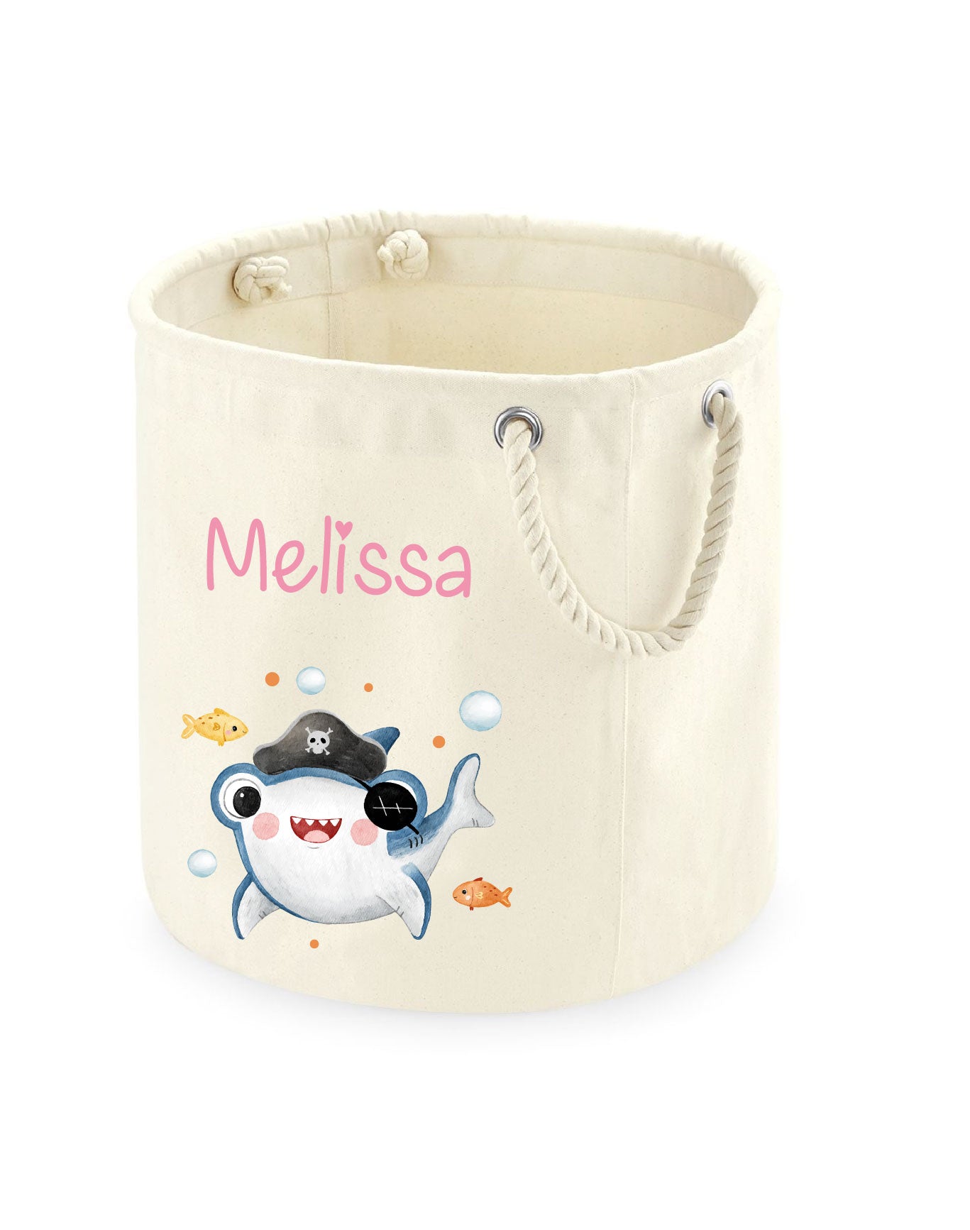 Cesta Porta giochi personalizzabile Baby Shark - Be Brave Boutique