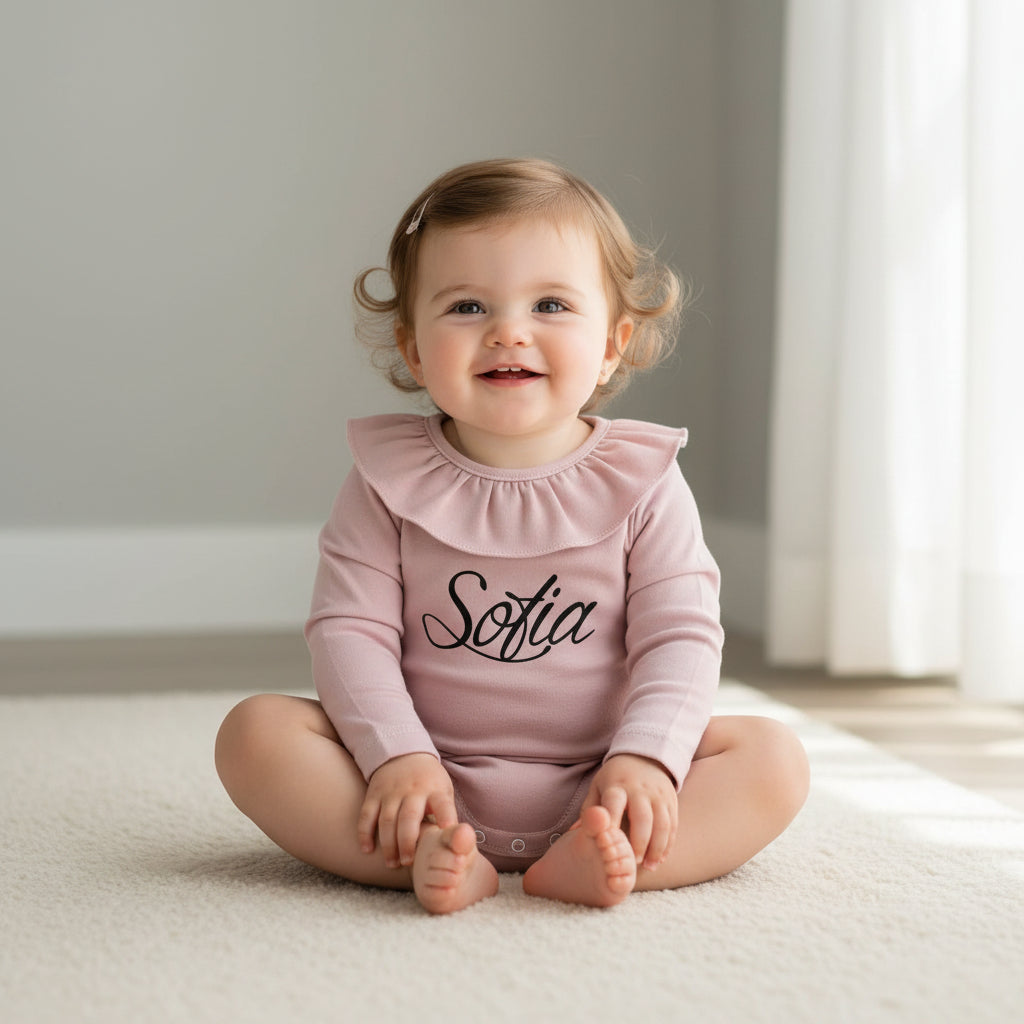 Body a manica lunga colletto Rosa Personalizzabile - Be Brave Boutique