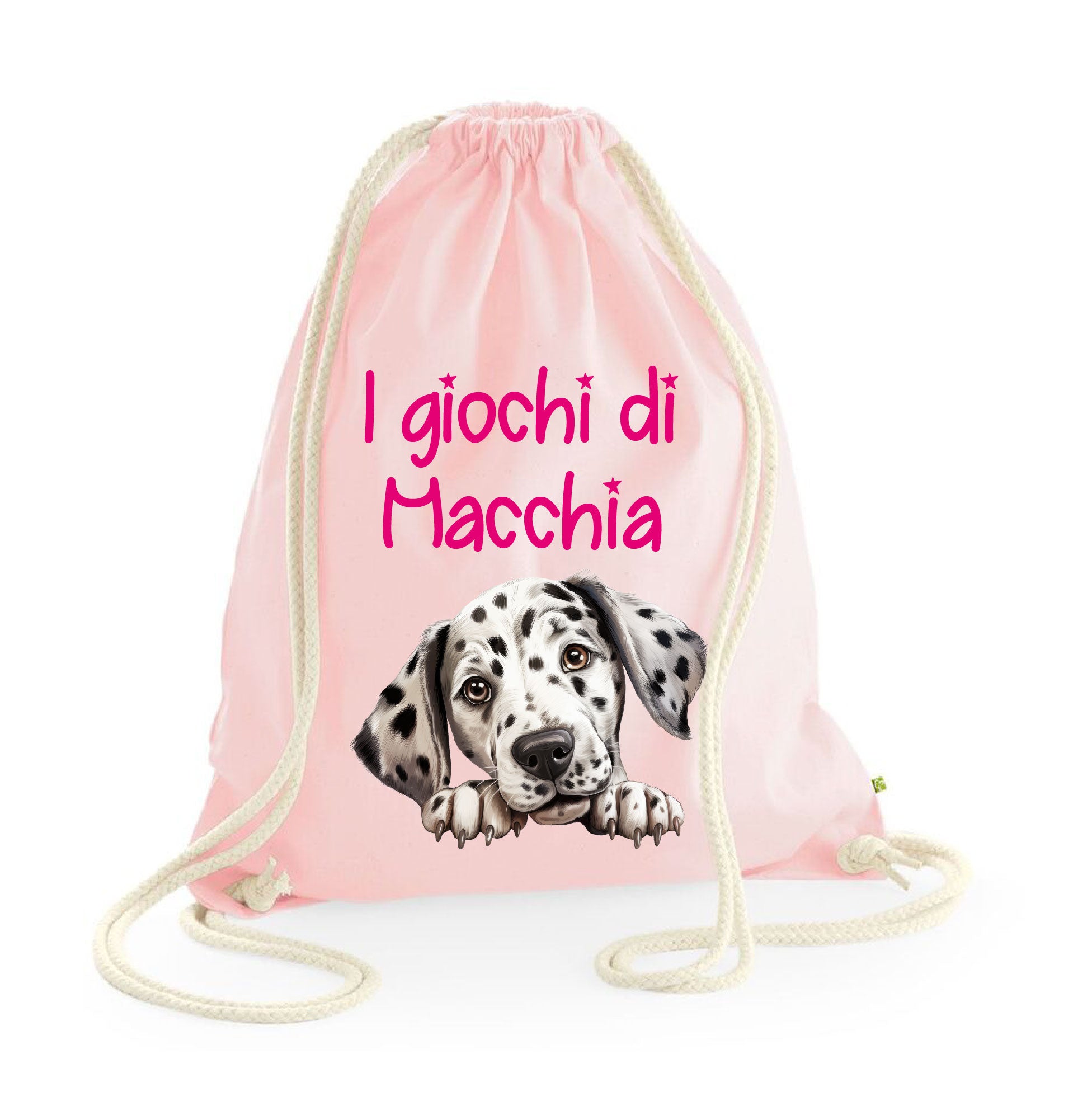 Sacca porta oggetti personalizzata cani Dalmata - Be Brave Boutique