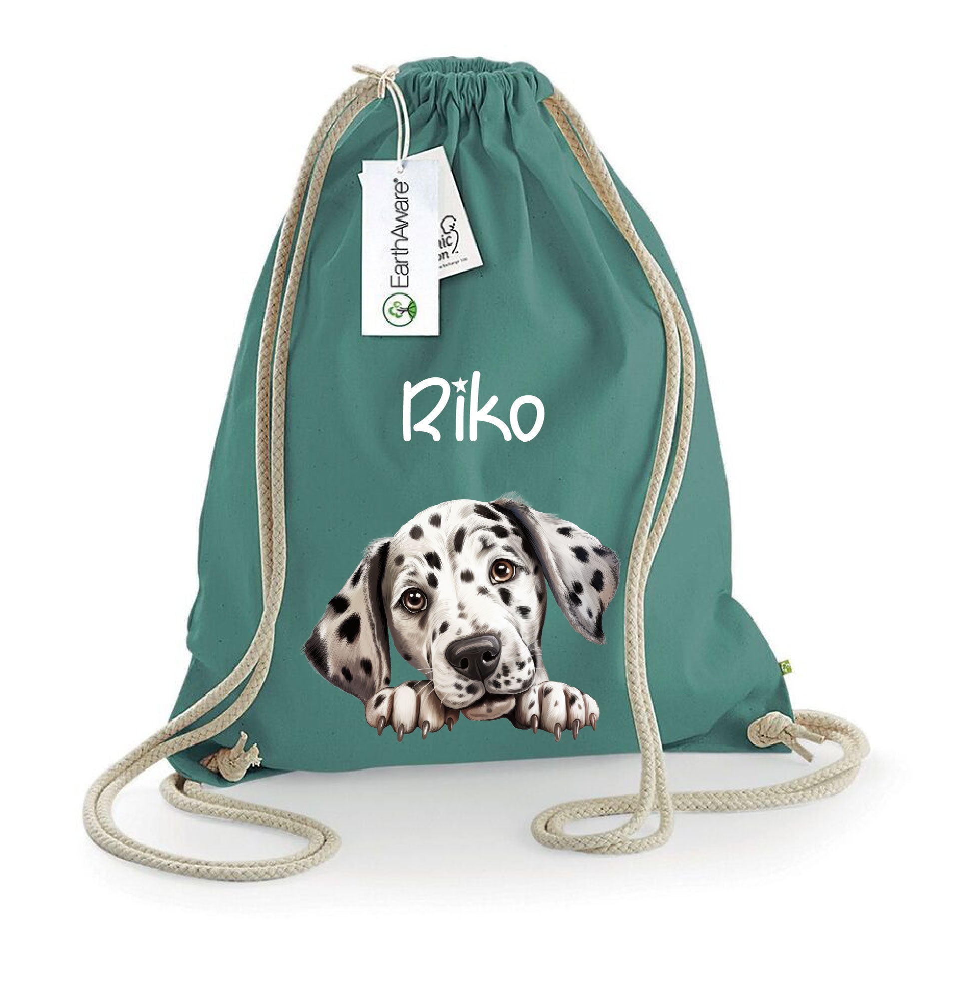 Sacca porta oggetti personalizzata cani Dalmata - Be Brave Boutique