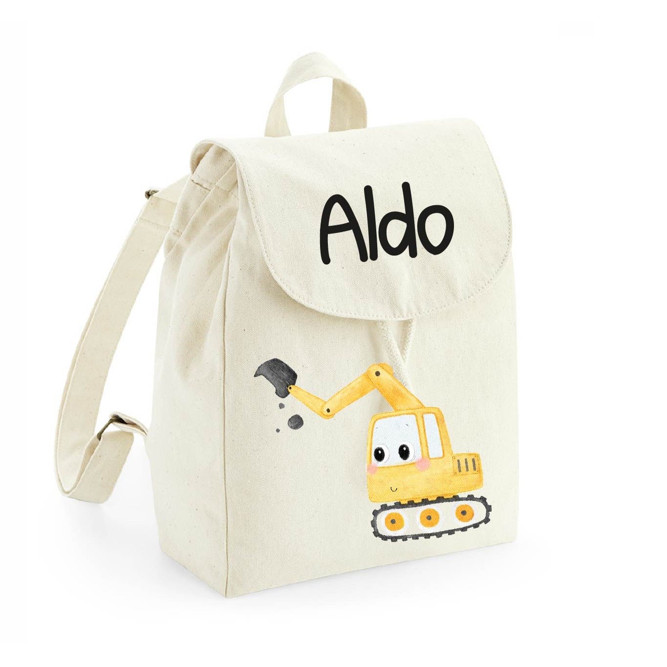 Mini Zaino in cotone Escavatore - Be Brave Boutique