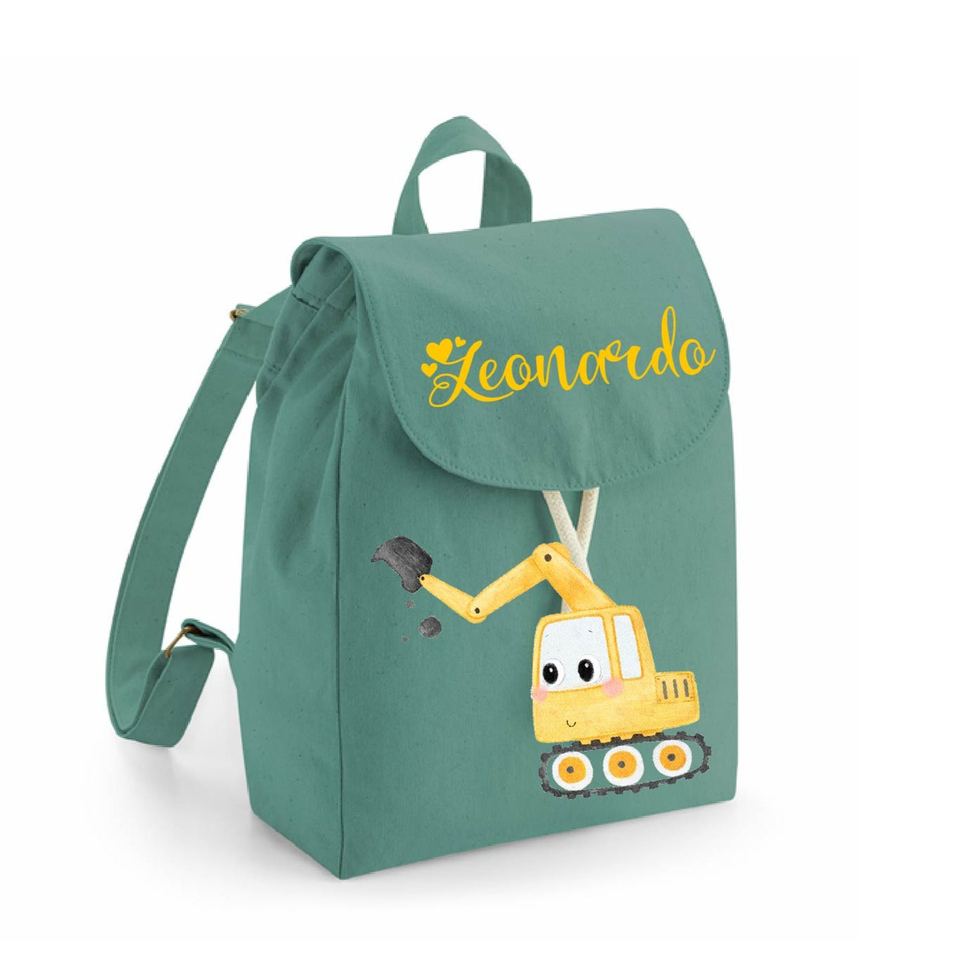 Mini Zaino in cotone Escavatore - Be Brave Boutique