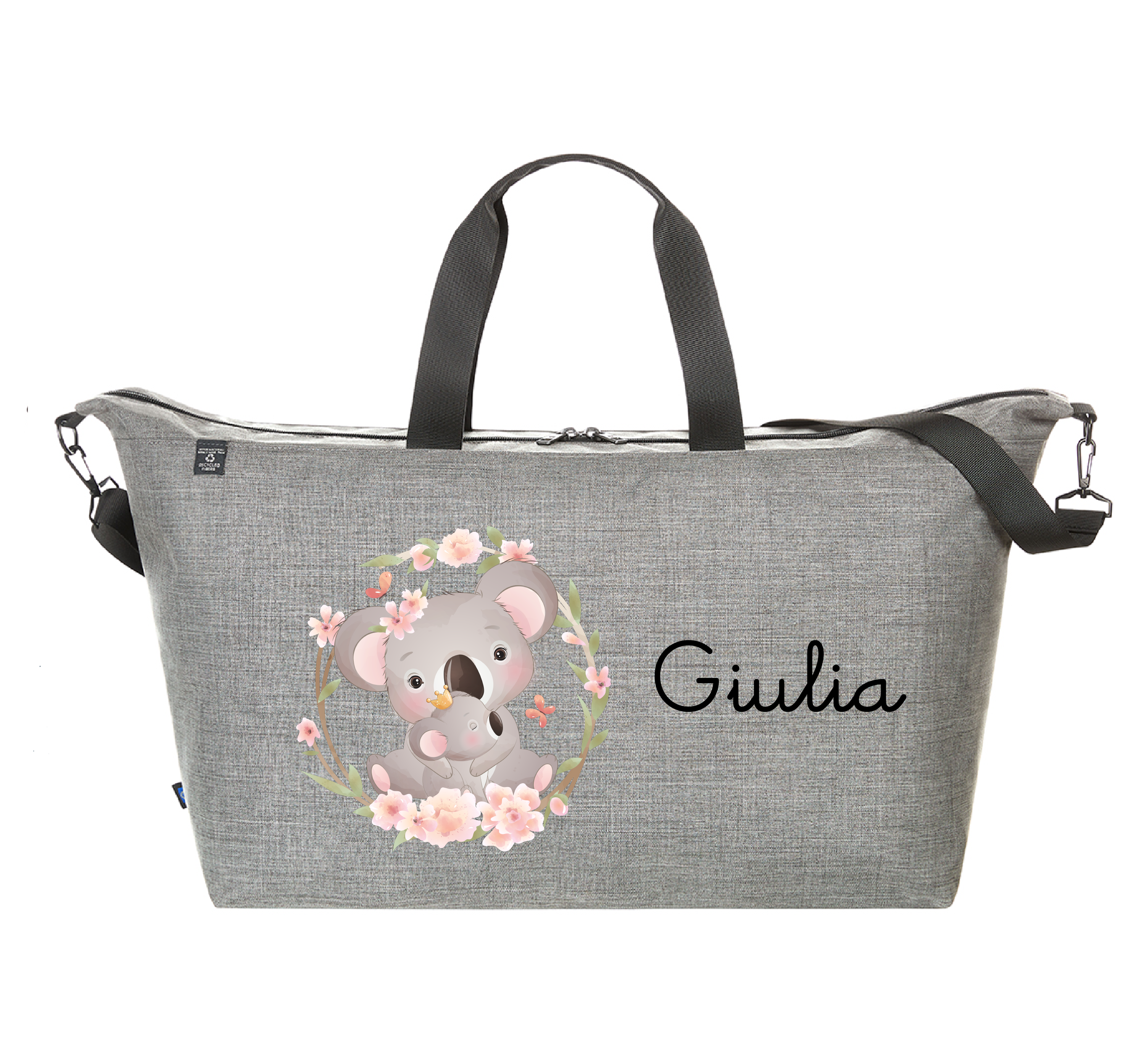 Borsone modello Family in 100% pet riciclato Koala Mamma - Be Brave Boutique
