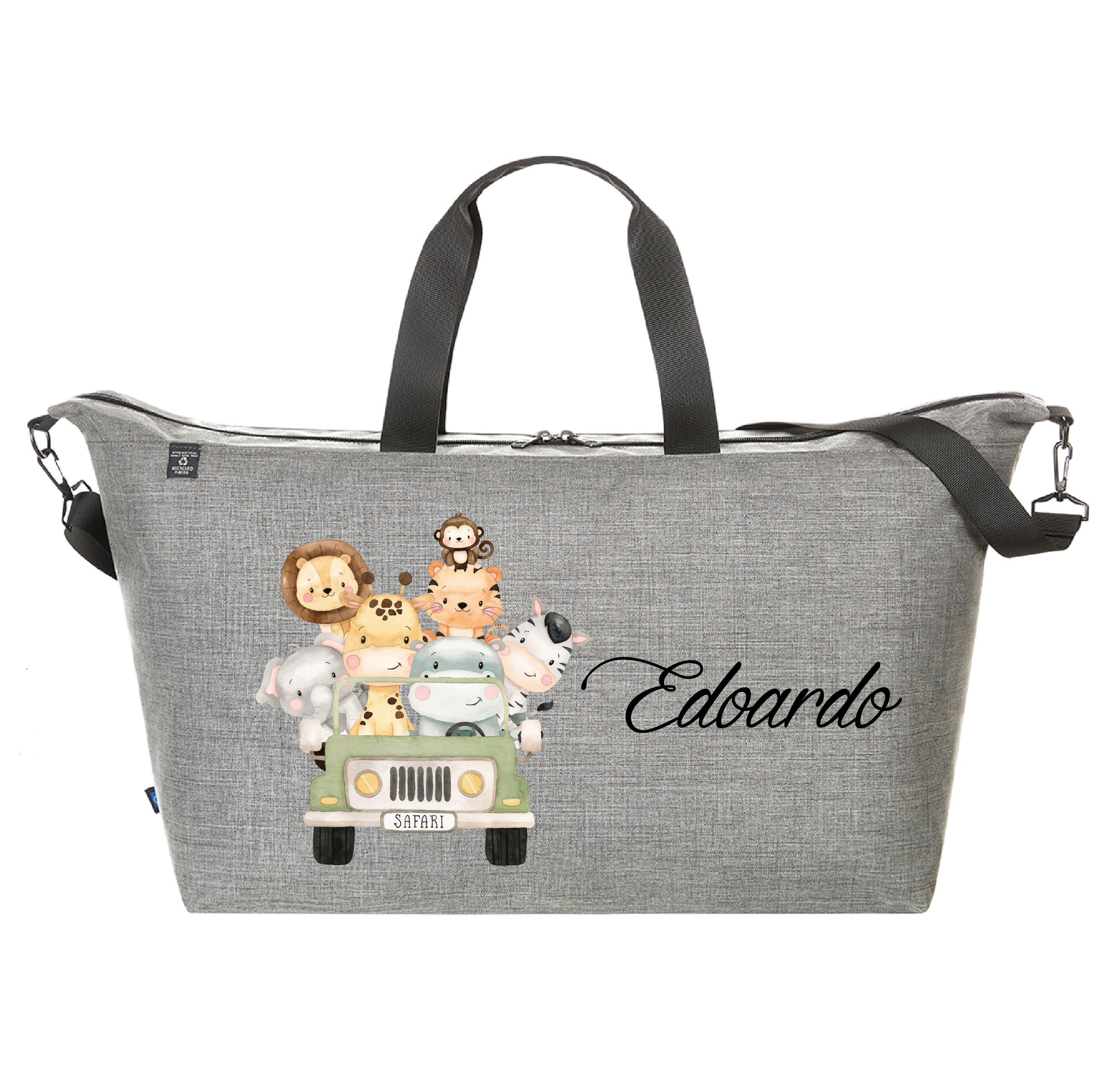 Borsone modello Family in 100% pet riciclato Safari - Be Brave Boutique