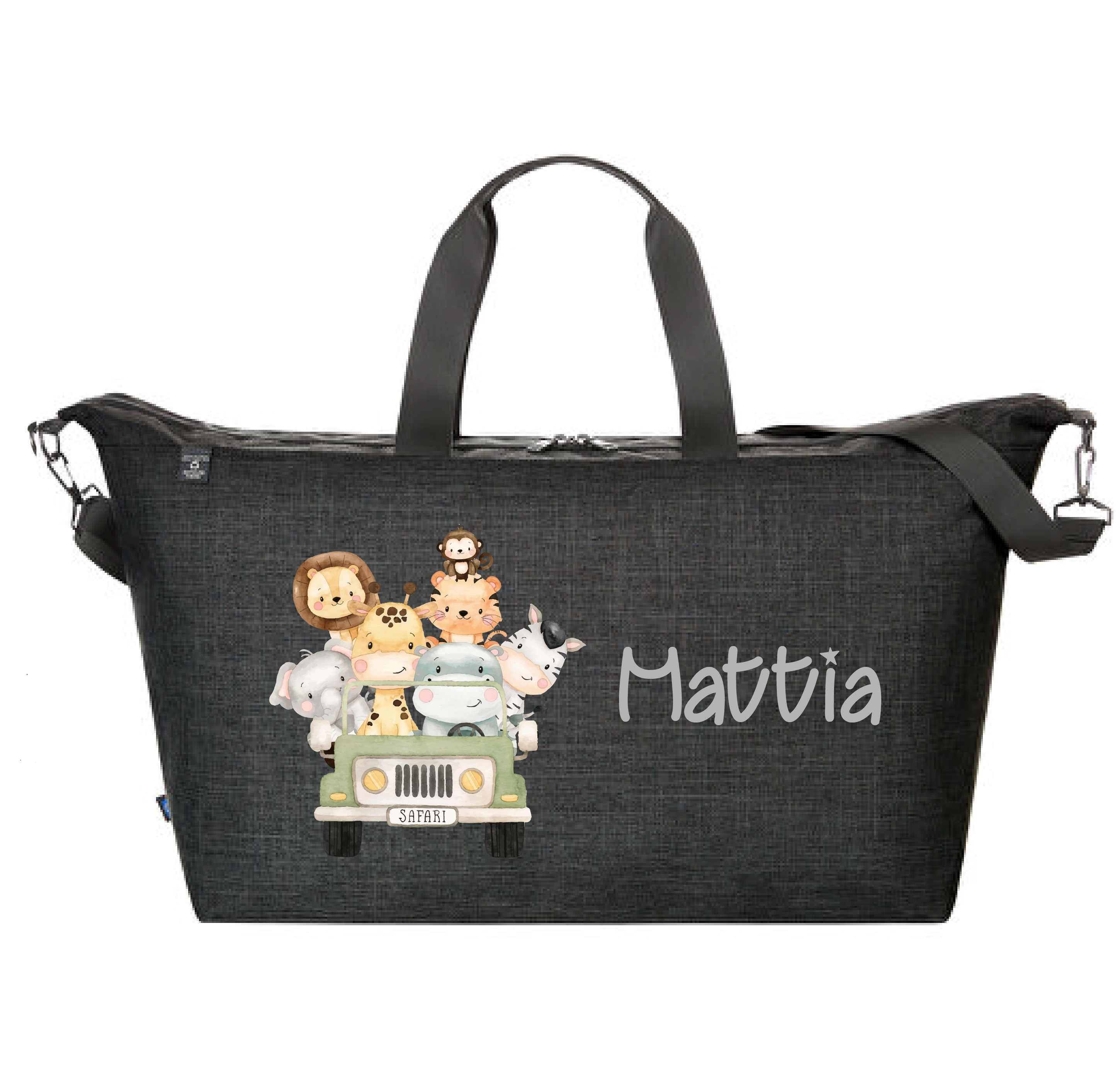 Borsone modello Family in 100% pet riciclato Safari - Be Brave Boutique