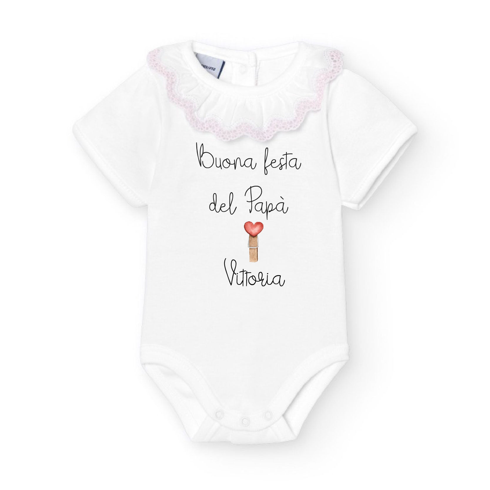 Body colletto Festa del Papà 2025 personalizzabile - Be Brave Boutique