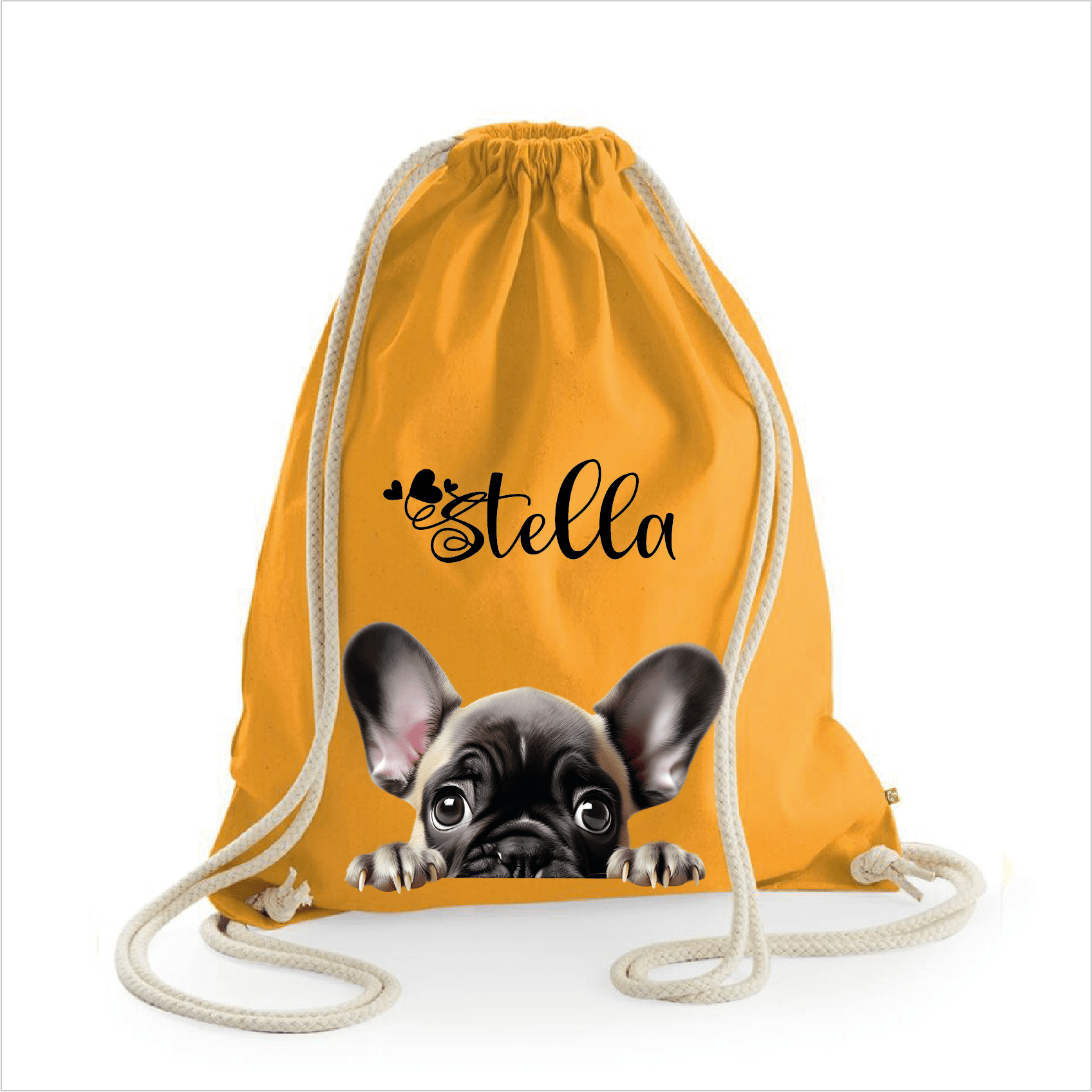 Sacca porta oggetti personalizzata cani French Bulldog - Be Brave Boutique