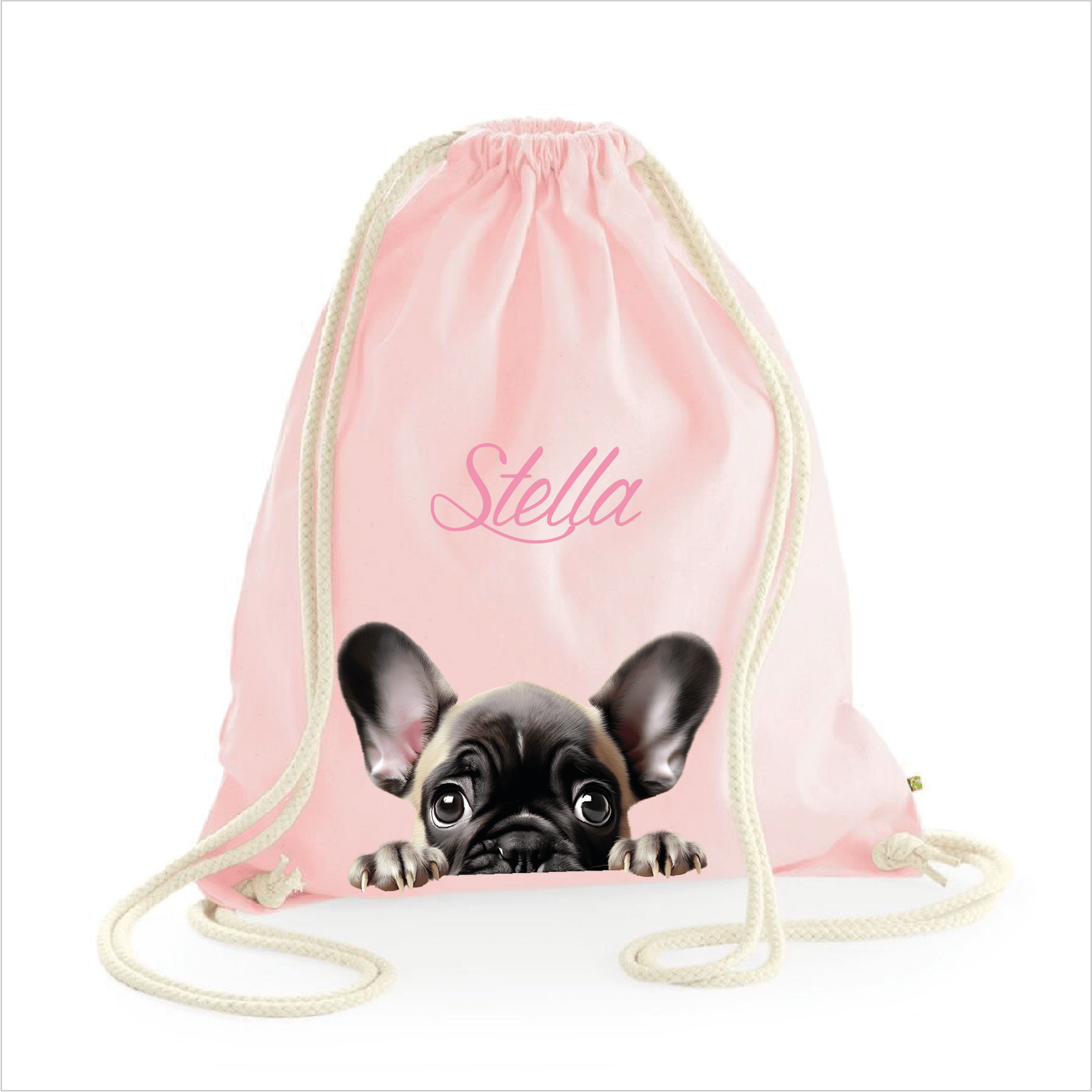 Sacca porta oggetti personalizzata cani French Bulldog - Be Brave Boutique