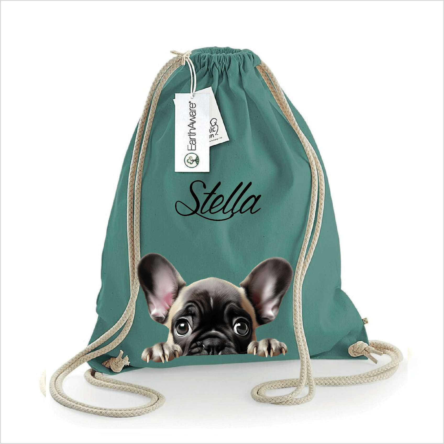 Sacca porta oggetti personalizzata cani French Bulldog - Be Brave Boutique