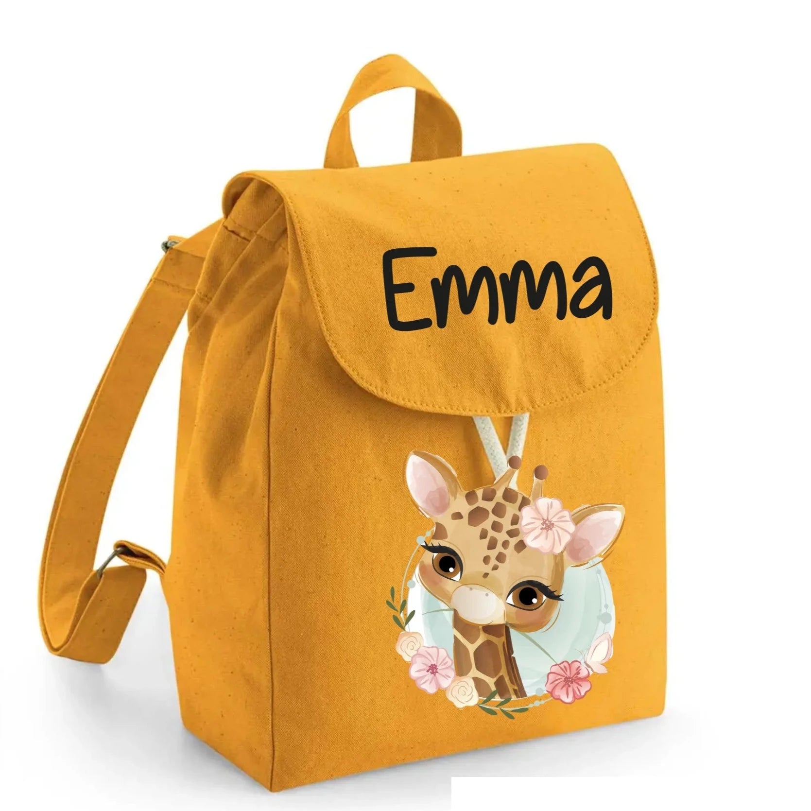 Mini Zaino per bambini in cotone Giraffa - Be Brave Boutique