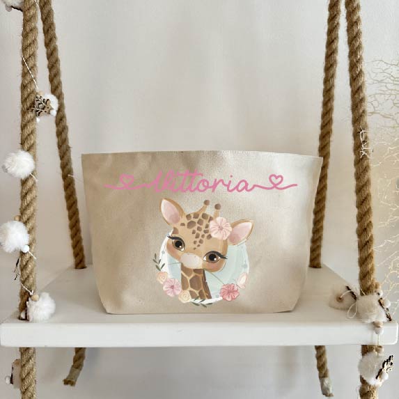 Porta Pannolini cremine personalizzato Giraffa - Be Brave Boutique