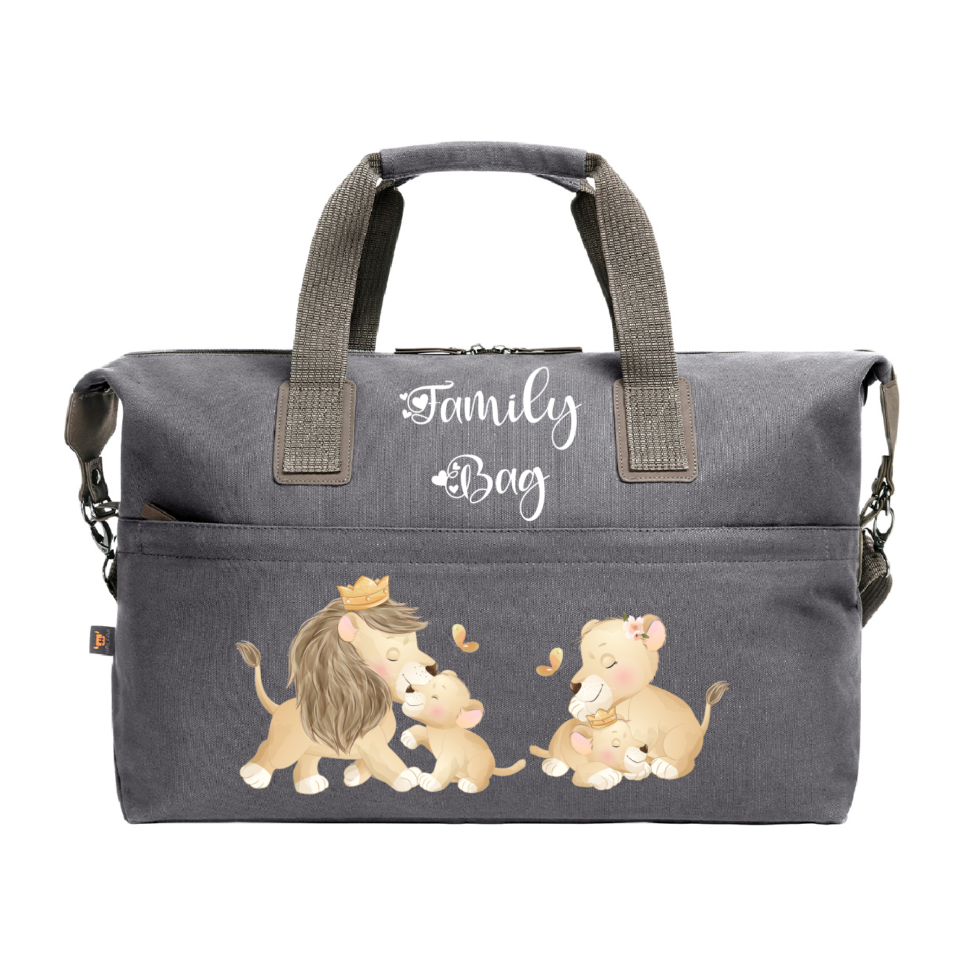 Borsone Medio in cotone Famiglia Leoni - Be Brave Boutique