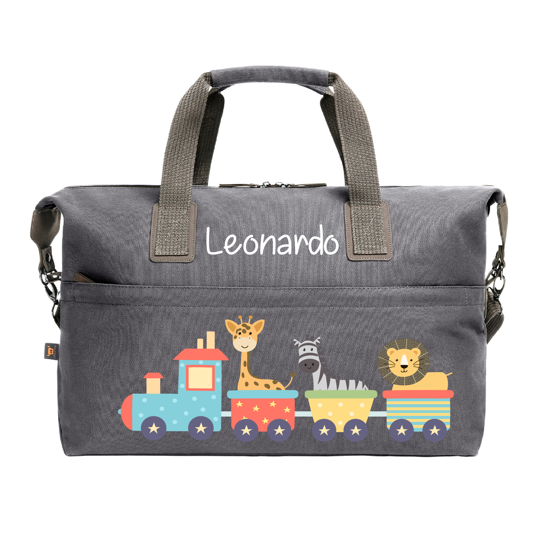 Borsone in cotone personalizzabile Trenino - Be Brave Boutique