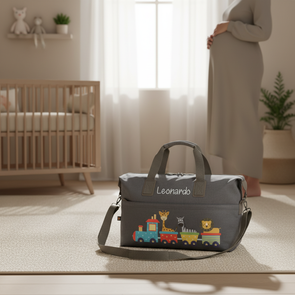 Borsone in cotone personalizzabile Trenino - Be Brave Boutique