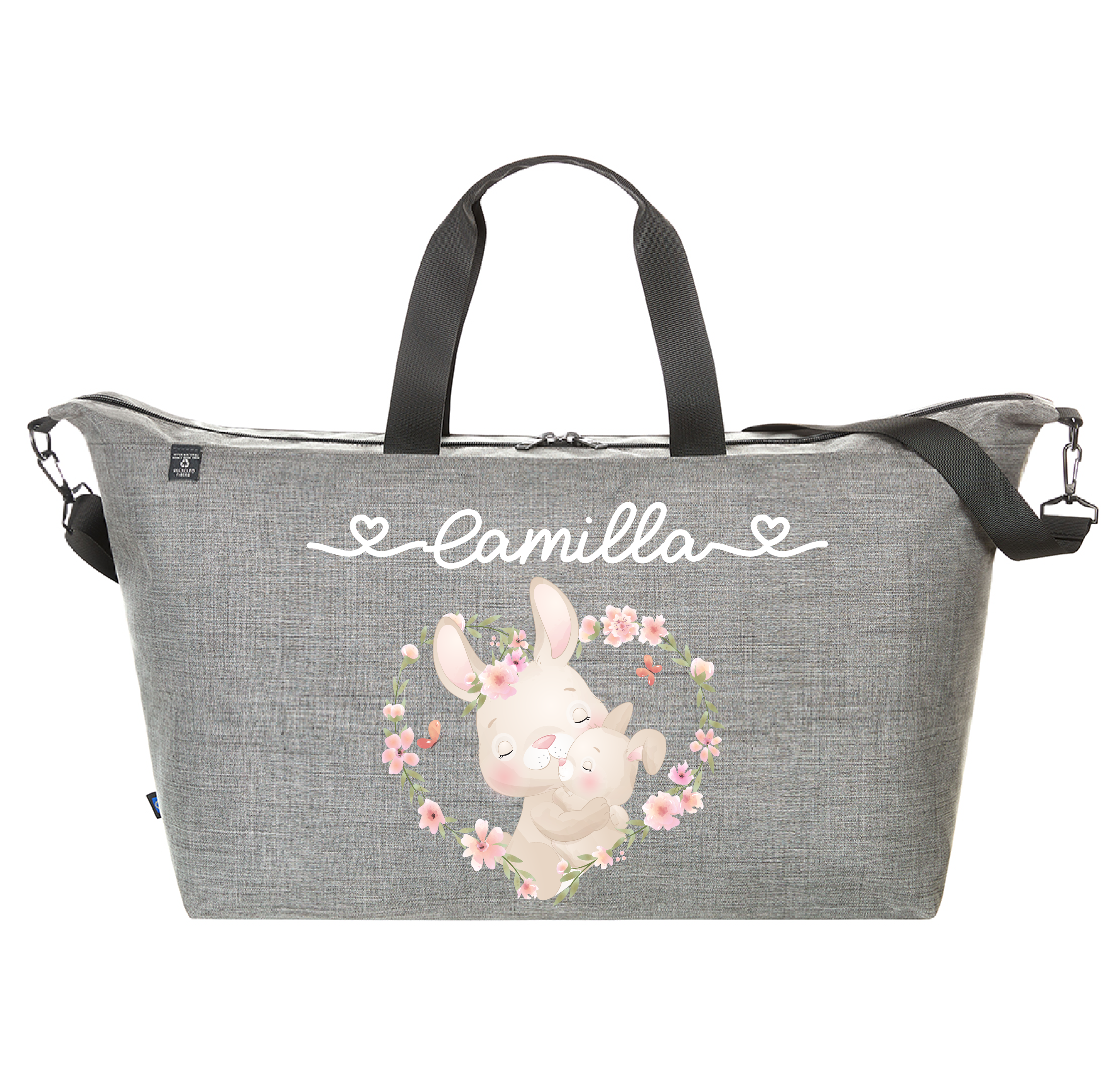 Borsone modello family in pet riciclato Coniglietto Mamma - Be Brave Boutique