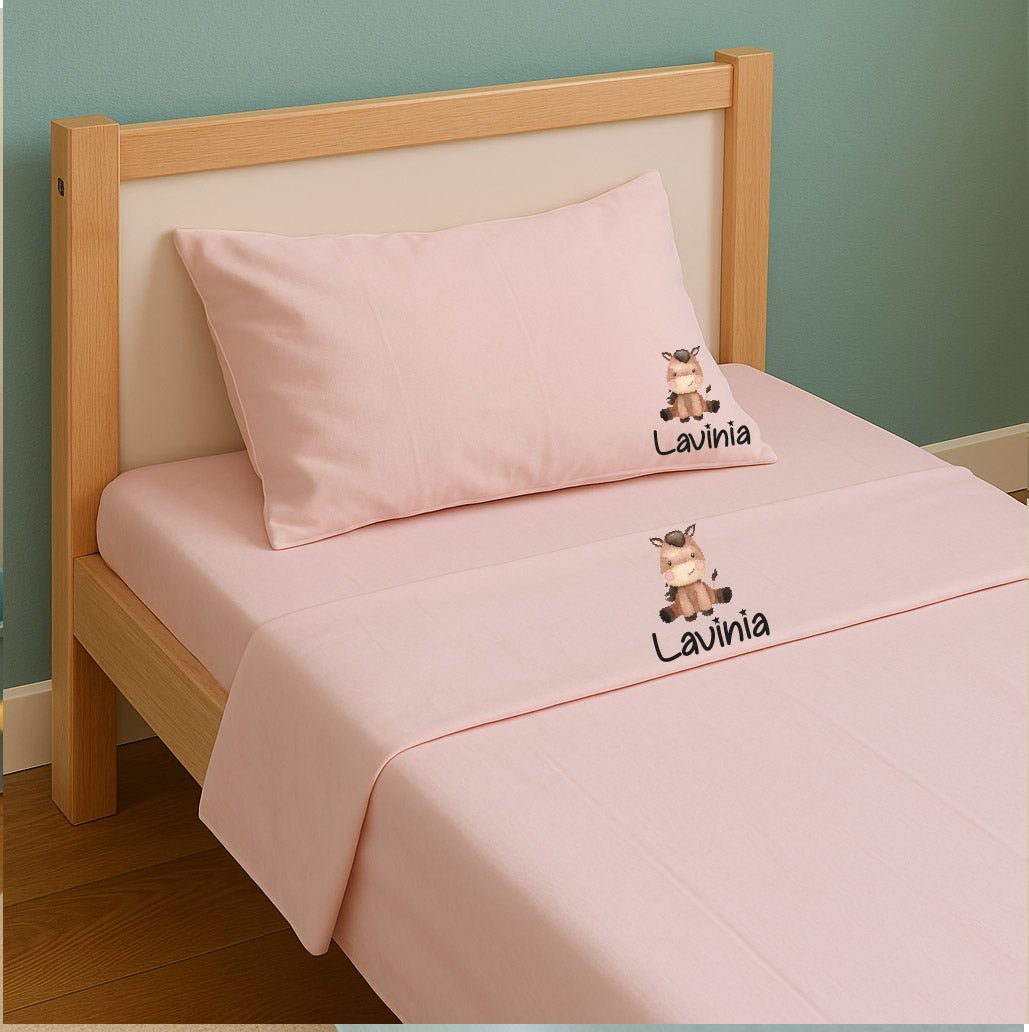 Lenzuolo personalizzabile per Asilo Sotto con ang. sopra e Federa - Be Brave Boutique