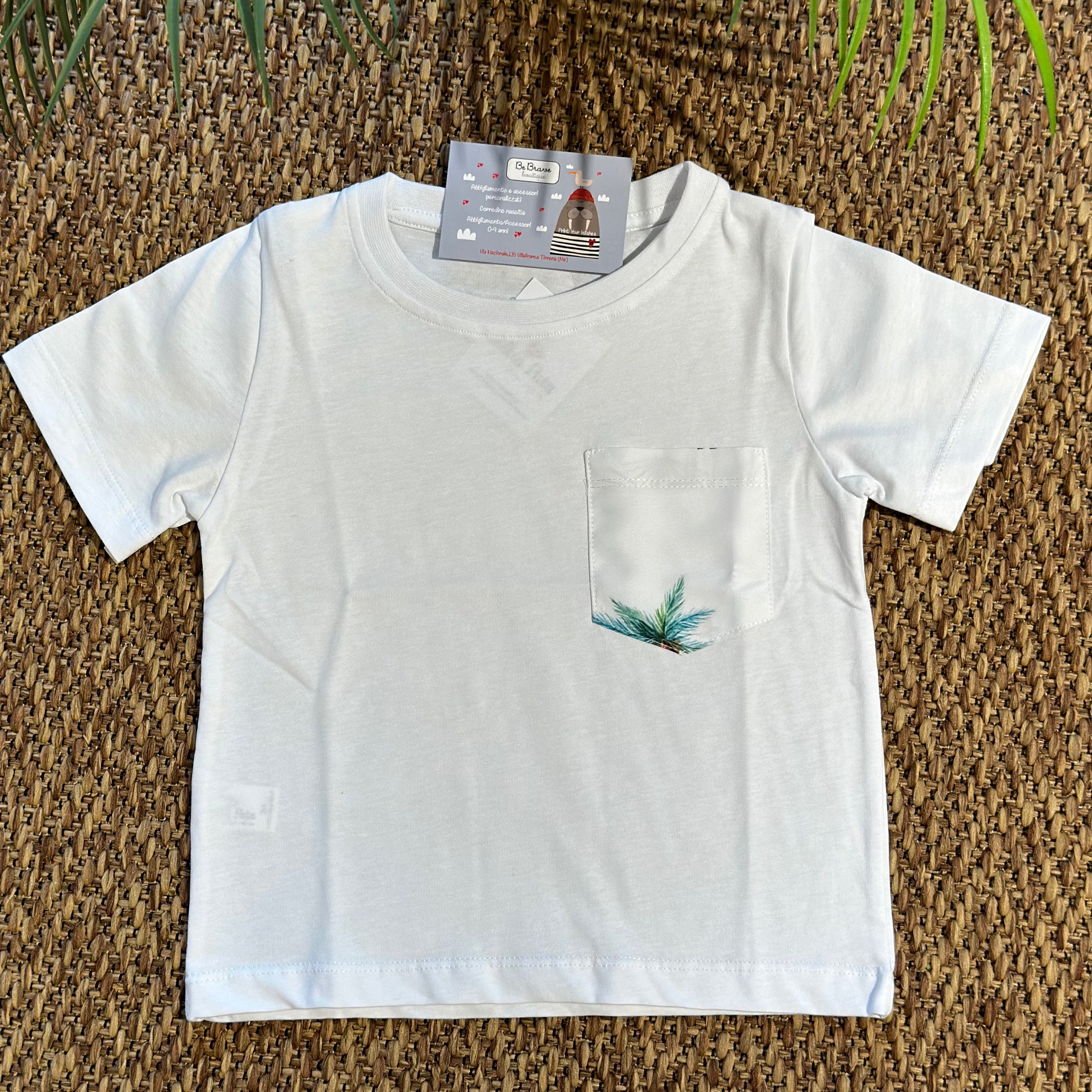 Tshirt cotone bimbo Giraffe - Be Brave Boutique