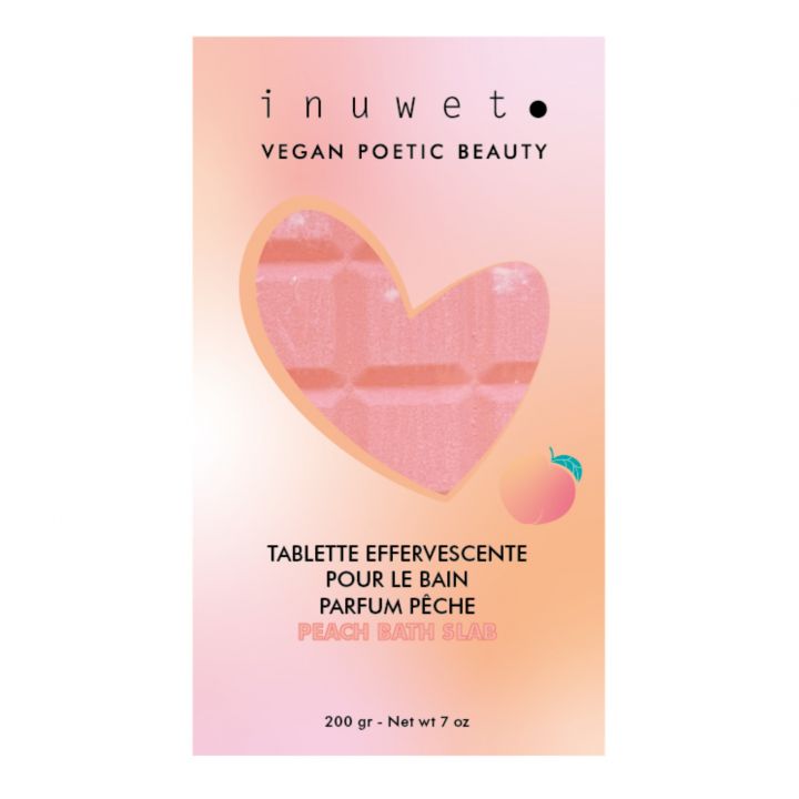 Pastiglia alla pesca effervescente, per il bagno - 200 g - Be Brave Boutique