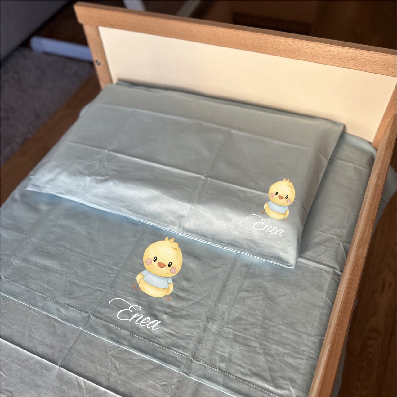 Lenzuolo personalizzabile per Asilo Sotto con ang. sopra e Federa - Be Brave Boutique