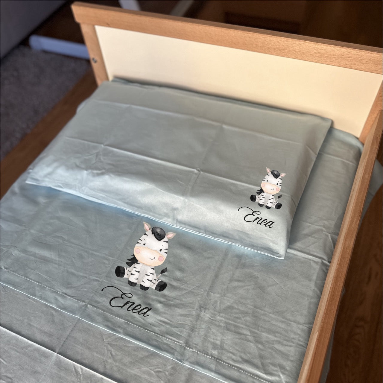 Lenzuolo personalizzabile per Asilo Sotto con ang. sopra e Federa - Be Brave Boutique