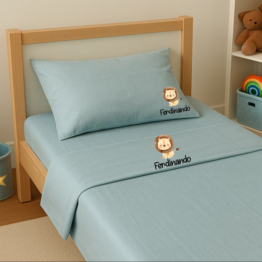 Lenzuolo personalizzabile per Asilo Sotto con ang. sopra e Federa - Be Brave Boutique