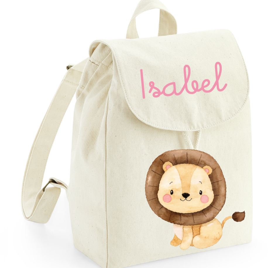 Mini Zaino in cotone Leone Cucciolo - Be Brave Boutique