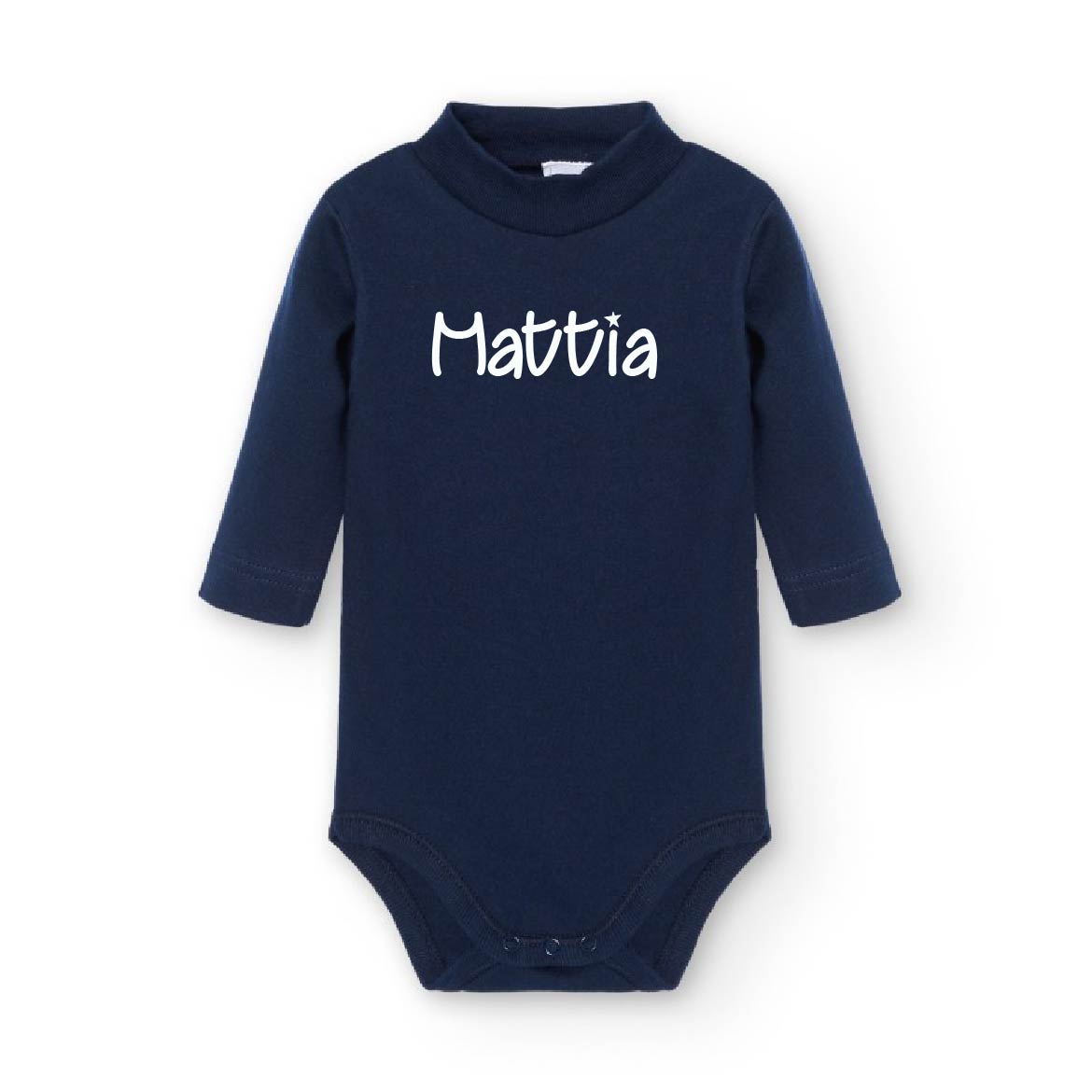 Body Per Bambini con collo alto Blu Navy - Be Brave Boutique