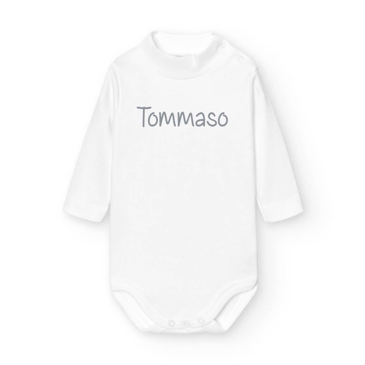 Body per Bambini con collo alto Bianco - Be Brave Boutique