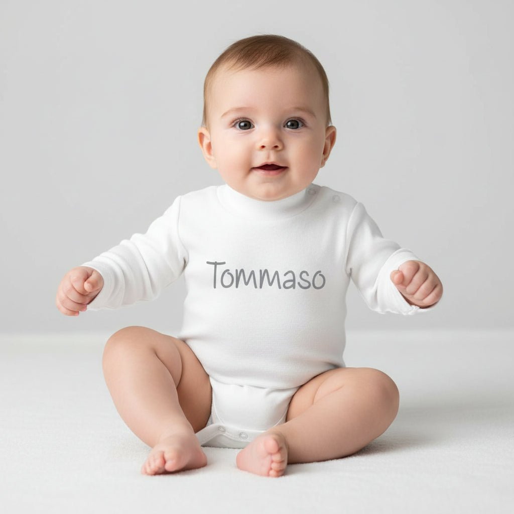 Body per Bambini con collo alto Bianco - Be Brave Boutique