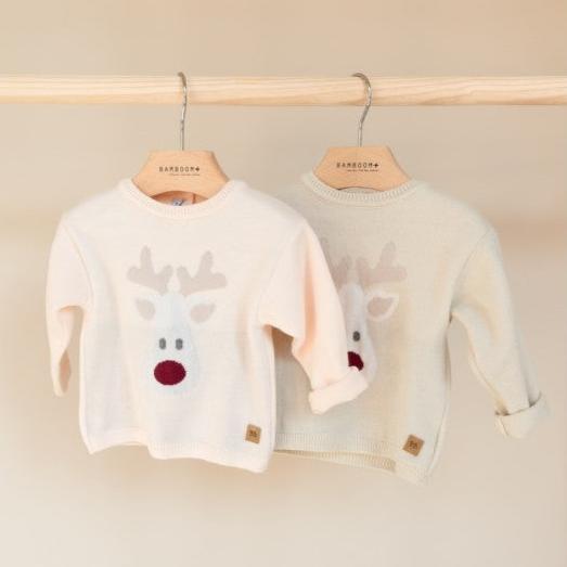 Maglia Natale Bamboom Rosa/Sabbia - Be Brave Boutique