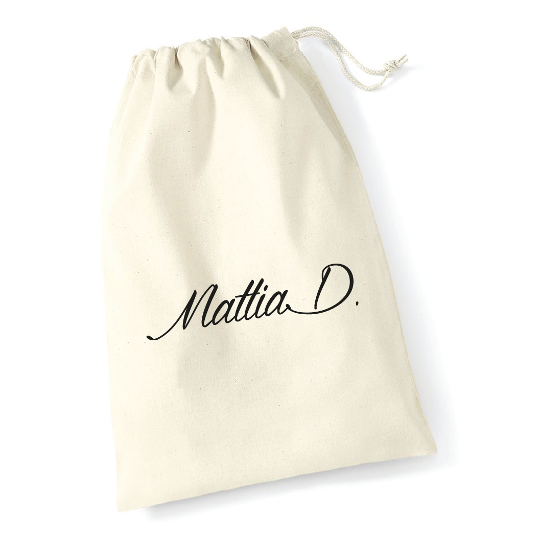 Sacca grande in cotone per cambi asilo - Be Brave Boutique