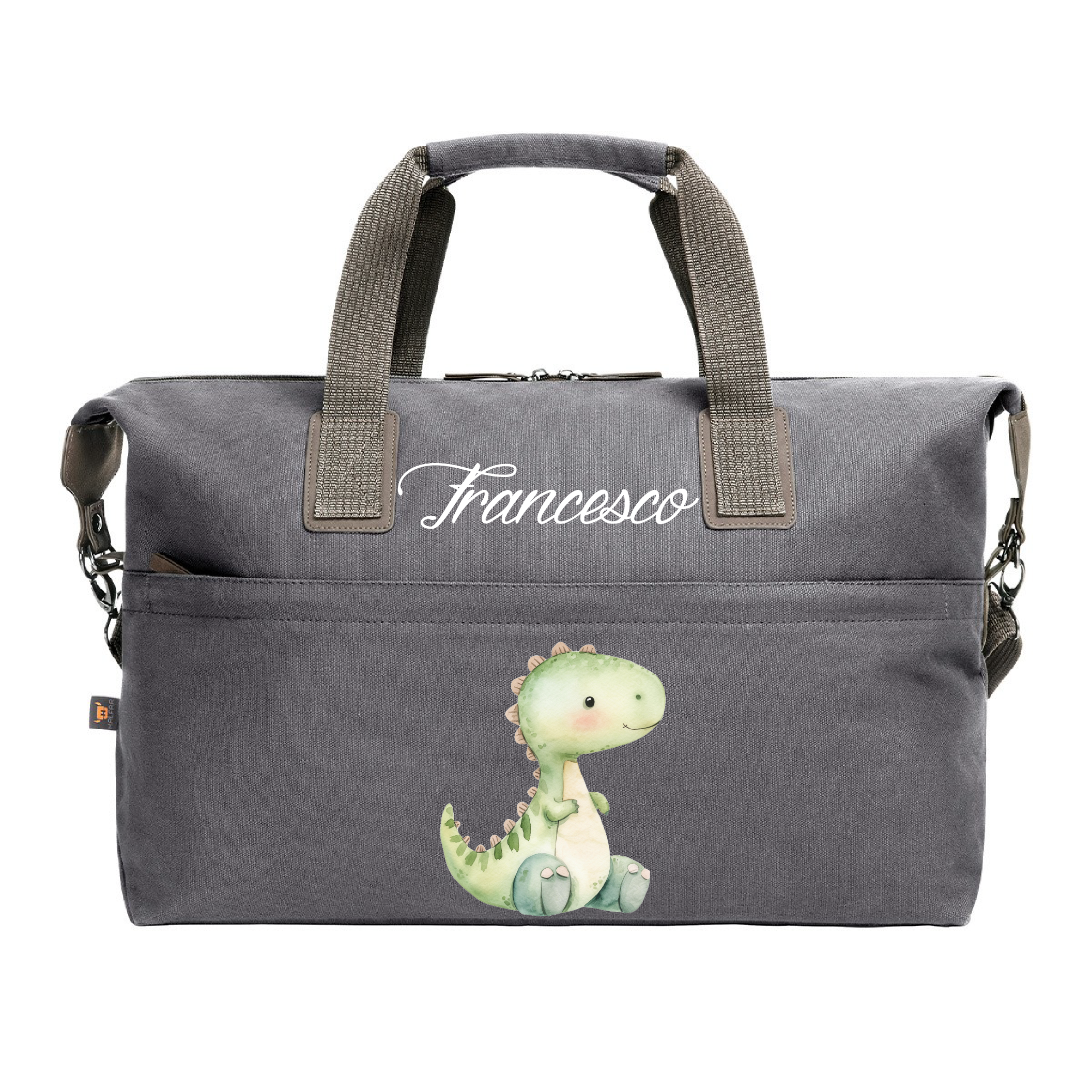 Borsone medio personalizzabile Dinosauro - Be Brave Boutique