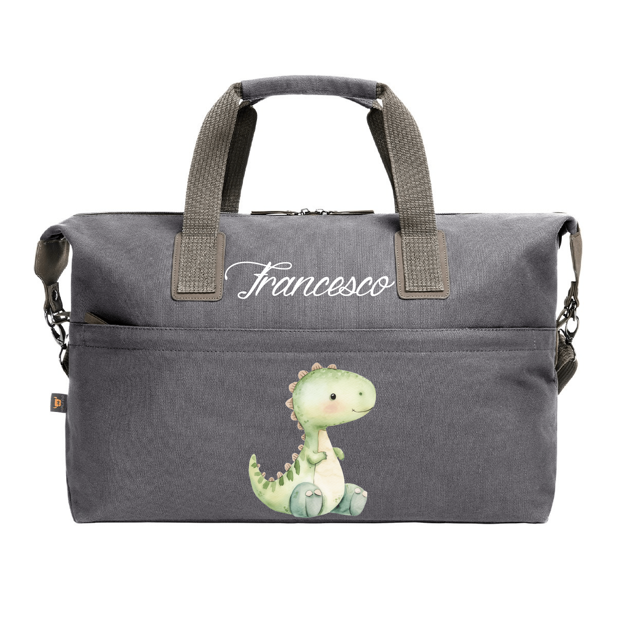 Borsone medio personalizzabile Dinosauro - Be Brave Boutique