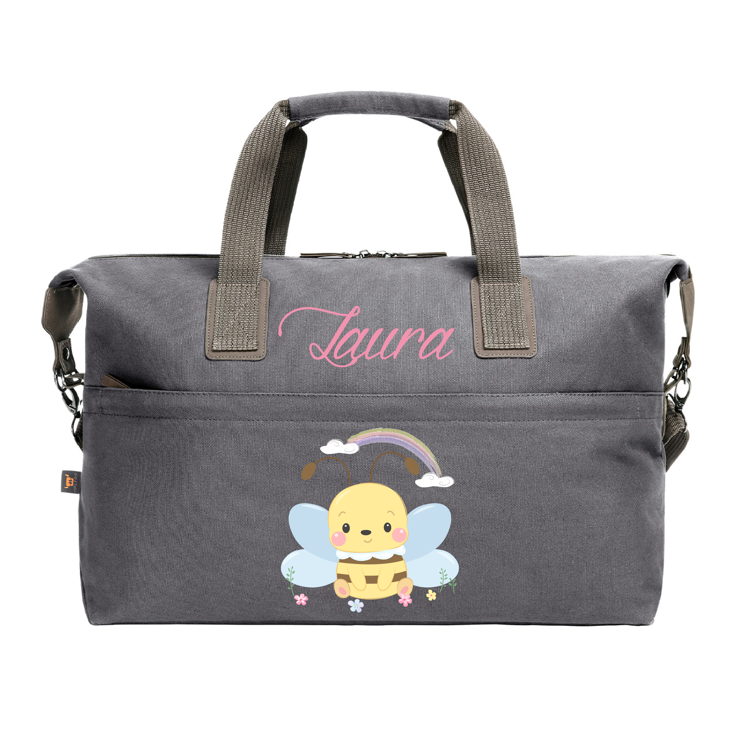 Borsone medio in cotone personalizzabile Apina - Be Brave Boutique