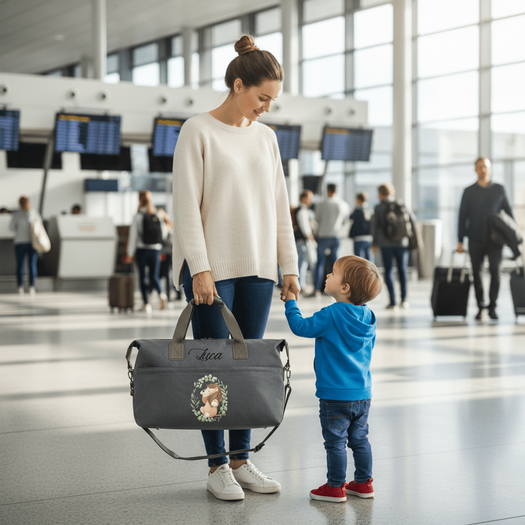 Borsone in cotone personalizzabile Leoncino in Cornice - Be Brave Boutique