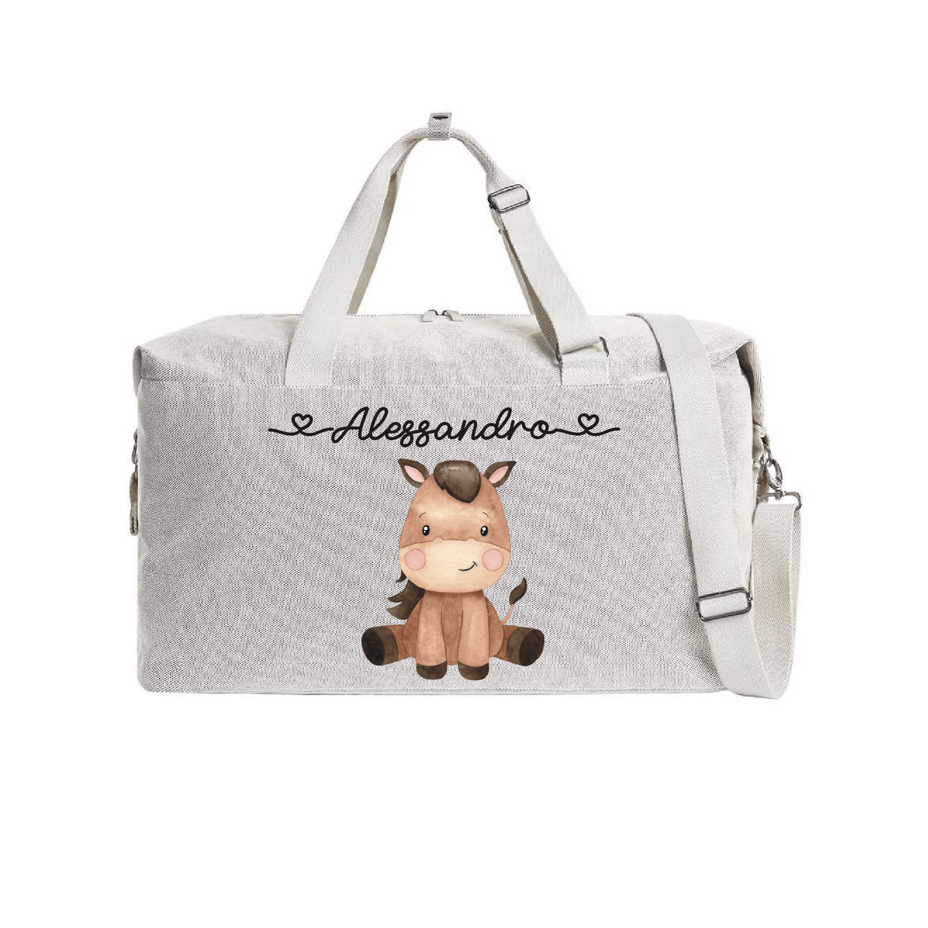 Borsone modello “Mommy” Beige Baby Horse - Be Brave Boutique