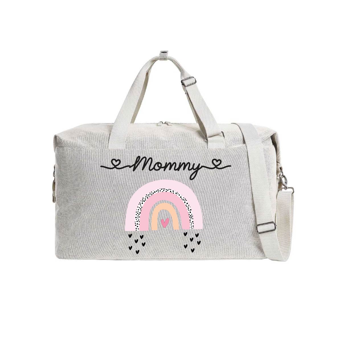 Borsone Parto Arcobaleno Rosa e Pochette abbinata - Be Brave Boutique