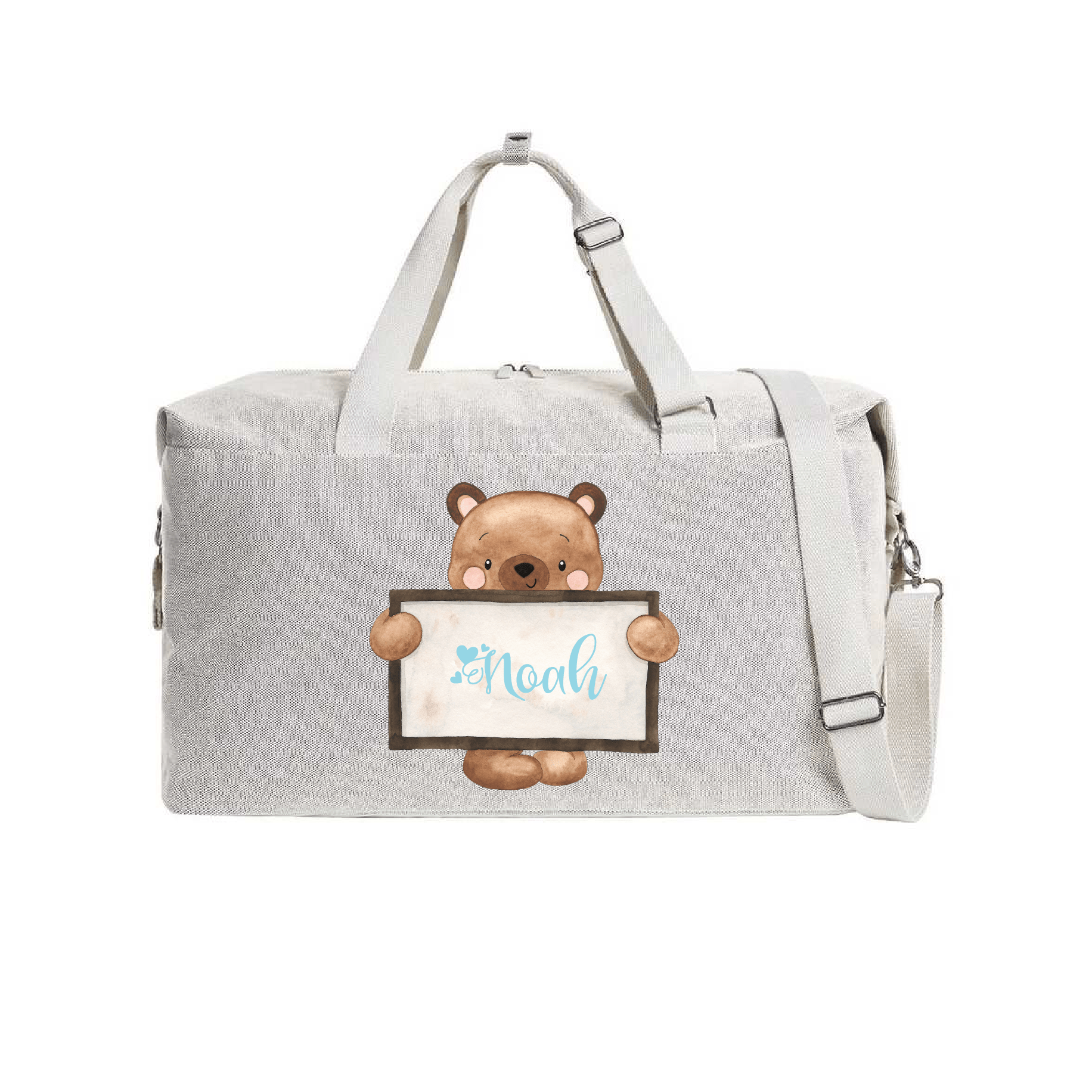 Borsone modello “Mommy” Beige Orsetto Lavagna - Be Brave Boutique