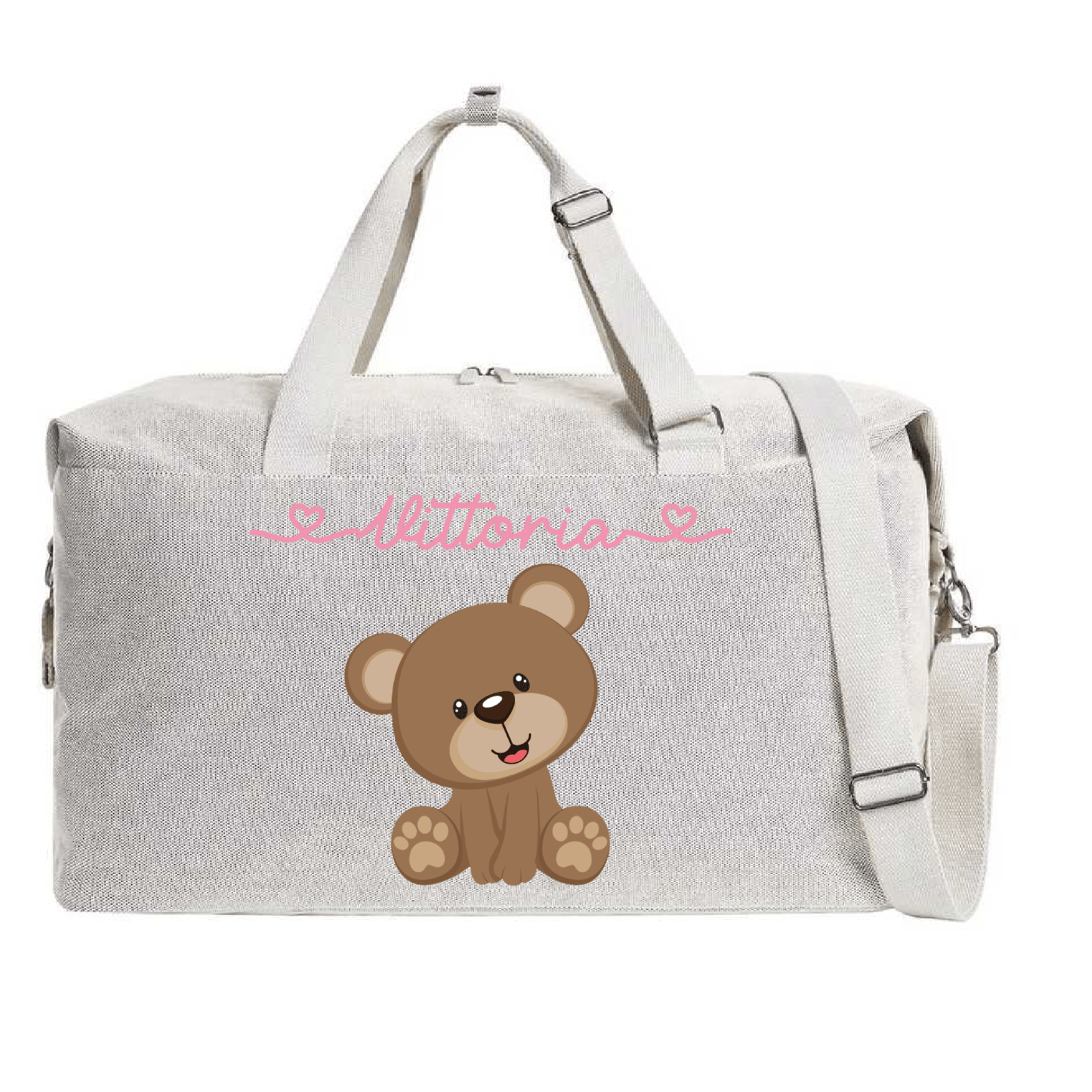 Borsone modello “Mommy” Beige Orsetto - Be Brave Boutique