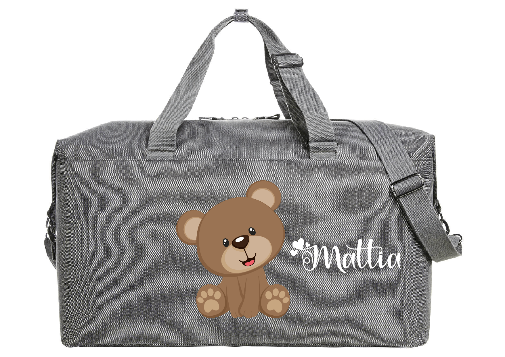 Borsone modello “Mommy” Grey Orsetto - Be Brave Boutique