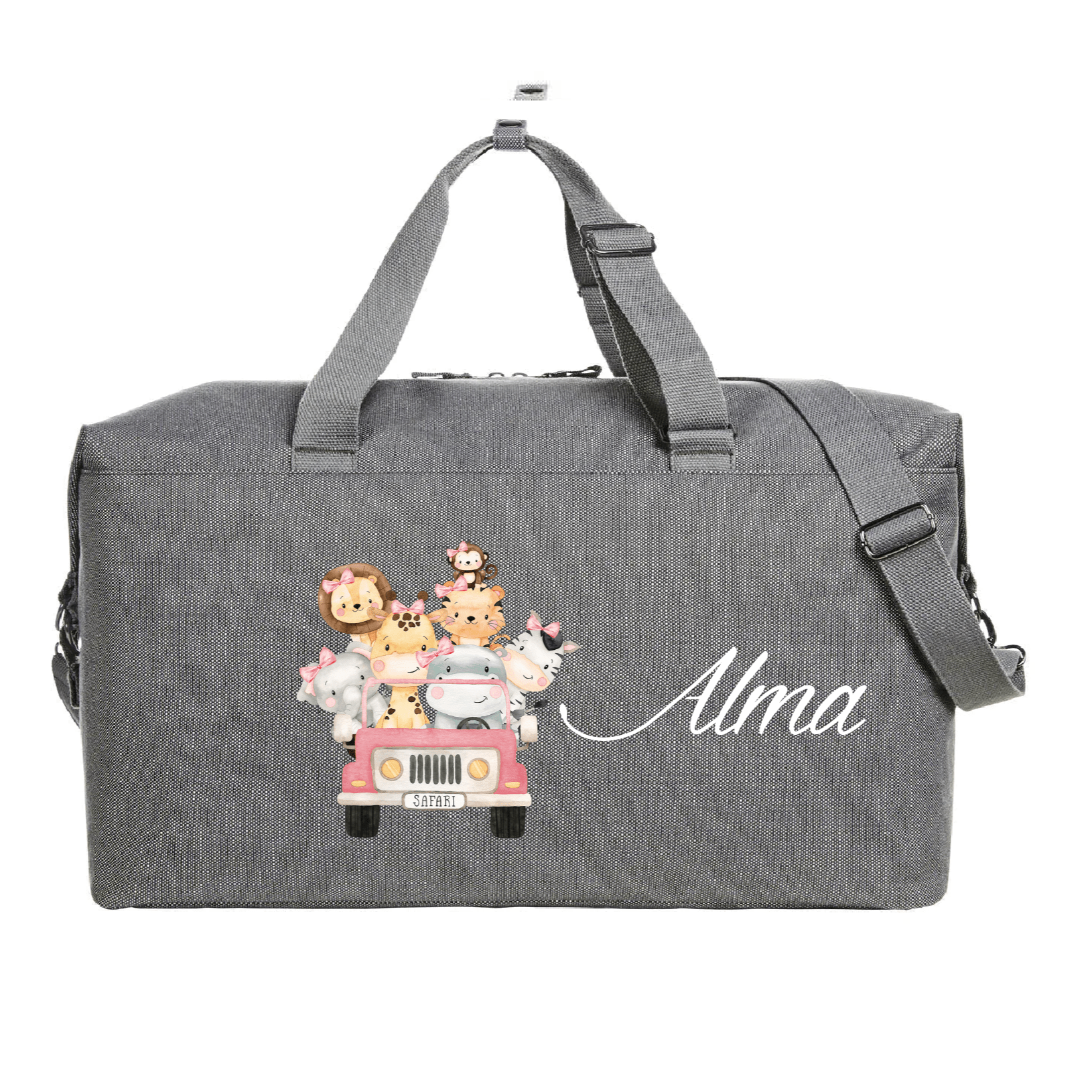 Borsone modello “Mommy” Grey Safari Rosa - Be Brave Boutique