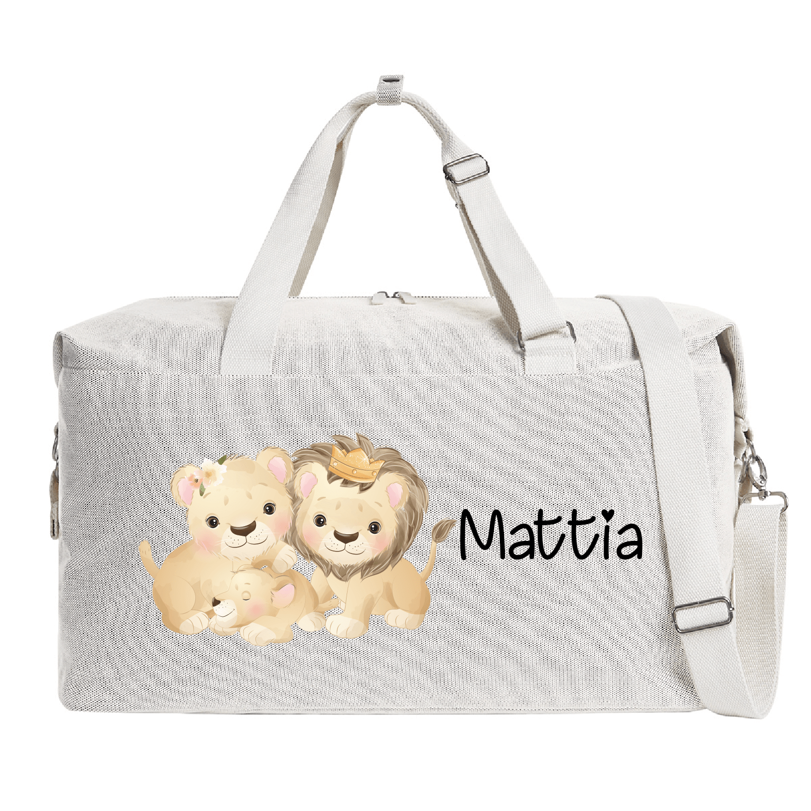 Borsone modello “Mommy” Beige Famiglia Leoni - Be Brave Boutique