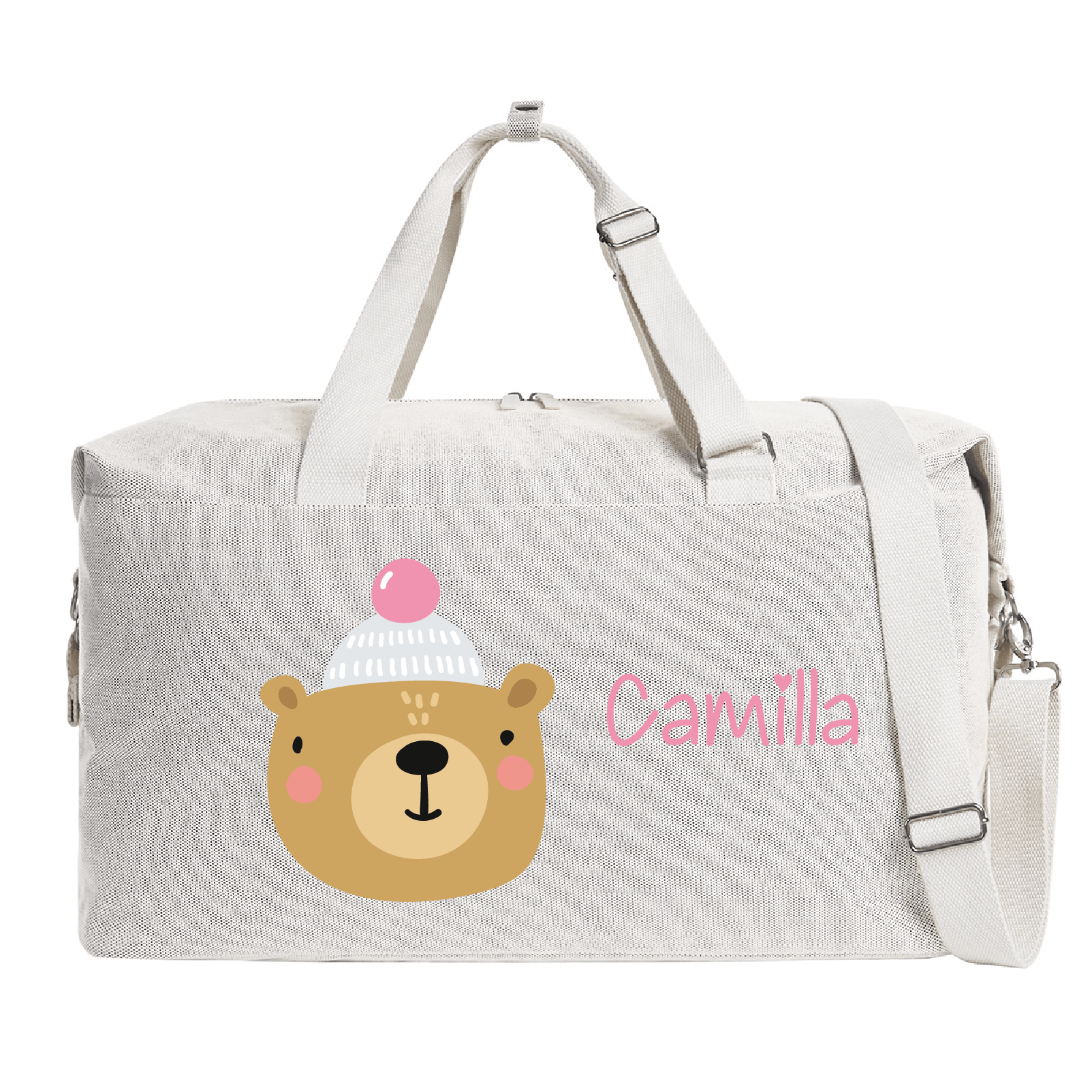 Borsone modello “Mommy” Beige Orsetto Cappello - Be Brave Boutique