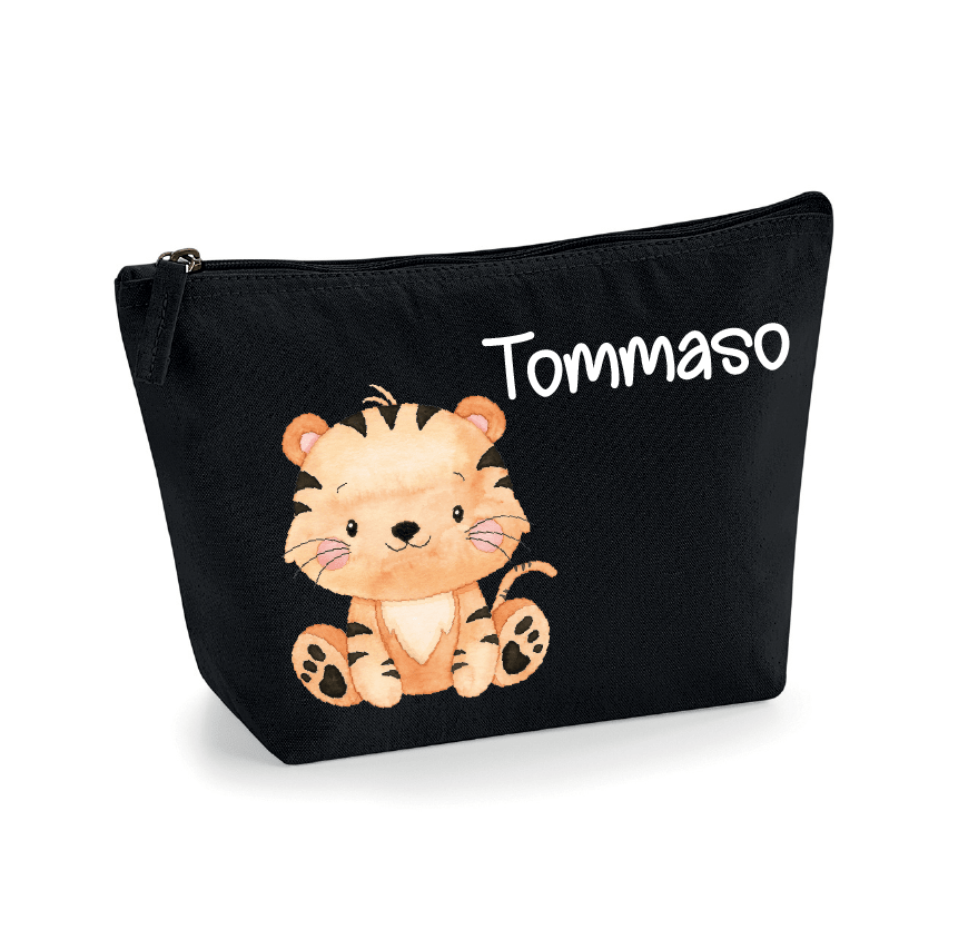 Pochette in cotone organico personalizzabile Tigrotto - Be Brave Boutique