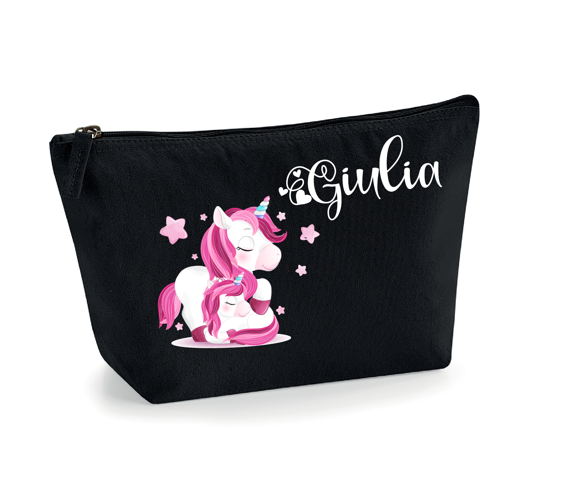 Pochette in cotone organico personalizzabile Unicorno Mamma - Be Brave Boutique