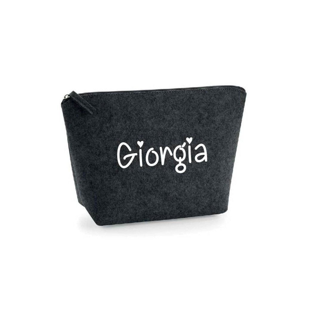 Pochette in feltro personalizzabile idea regalo Natale - Be Brave Boutique