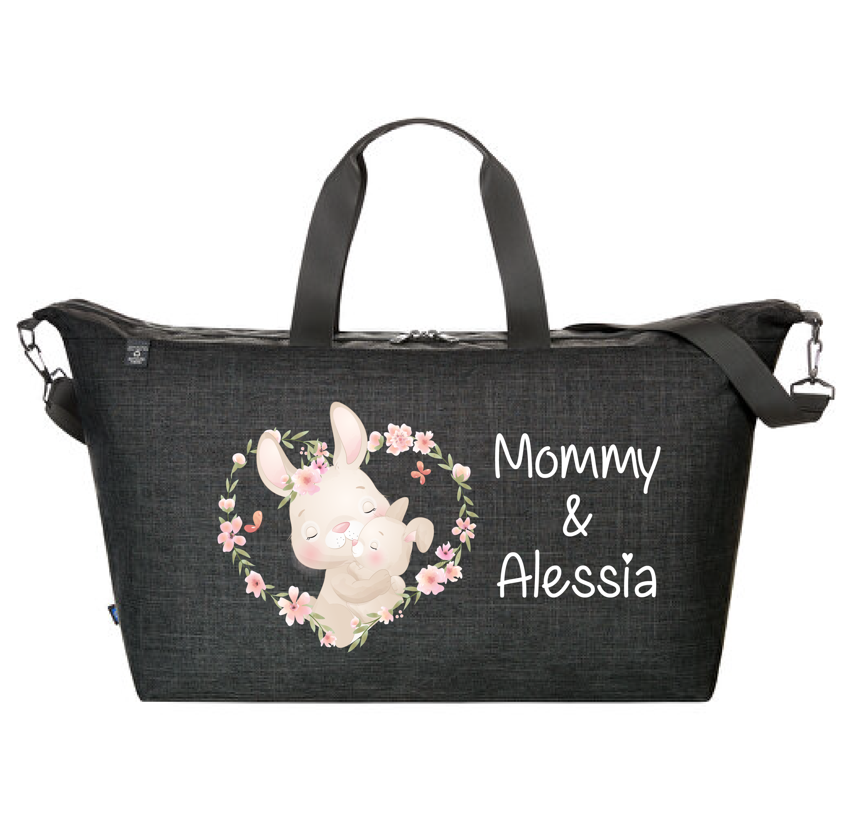 Borsone modello family in pet riciclato Coniglietto Mamma - Be Brave Boutique